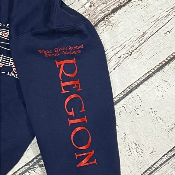 Harmony White River Sound Indianapolis Vintage 1980s Russell Sweatshirt - Picture 4 of 6